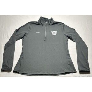 Butler Bulldogs Nike 1/4 Zip Long Sleeve Shirt Dri Fit NCAA Womens Large *READ**